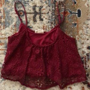 Lace crop top